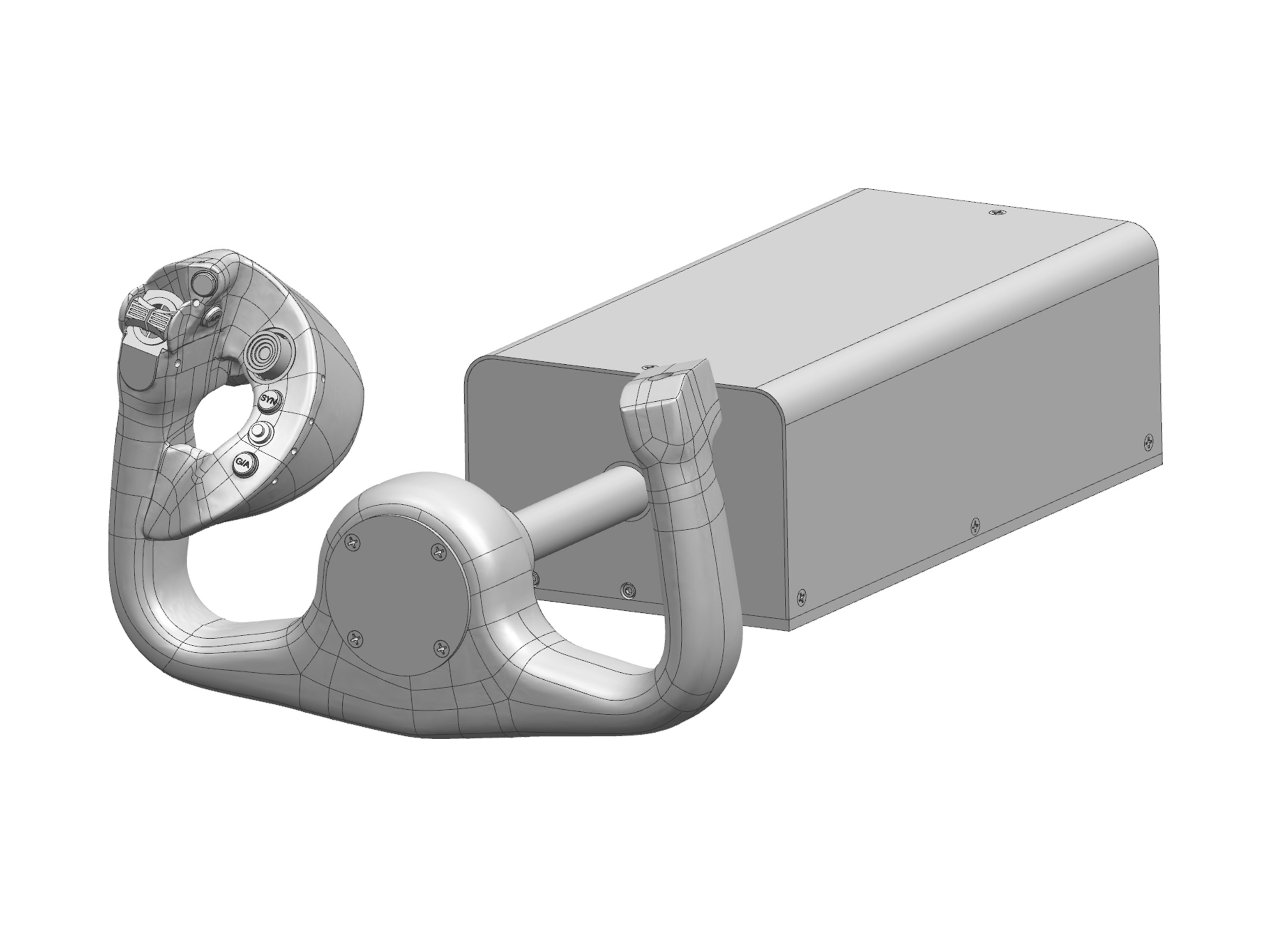C-130J Pilot Yoke Mechanism and Handle - USB/Ethernet - Desktop