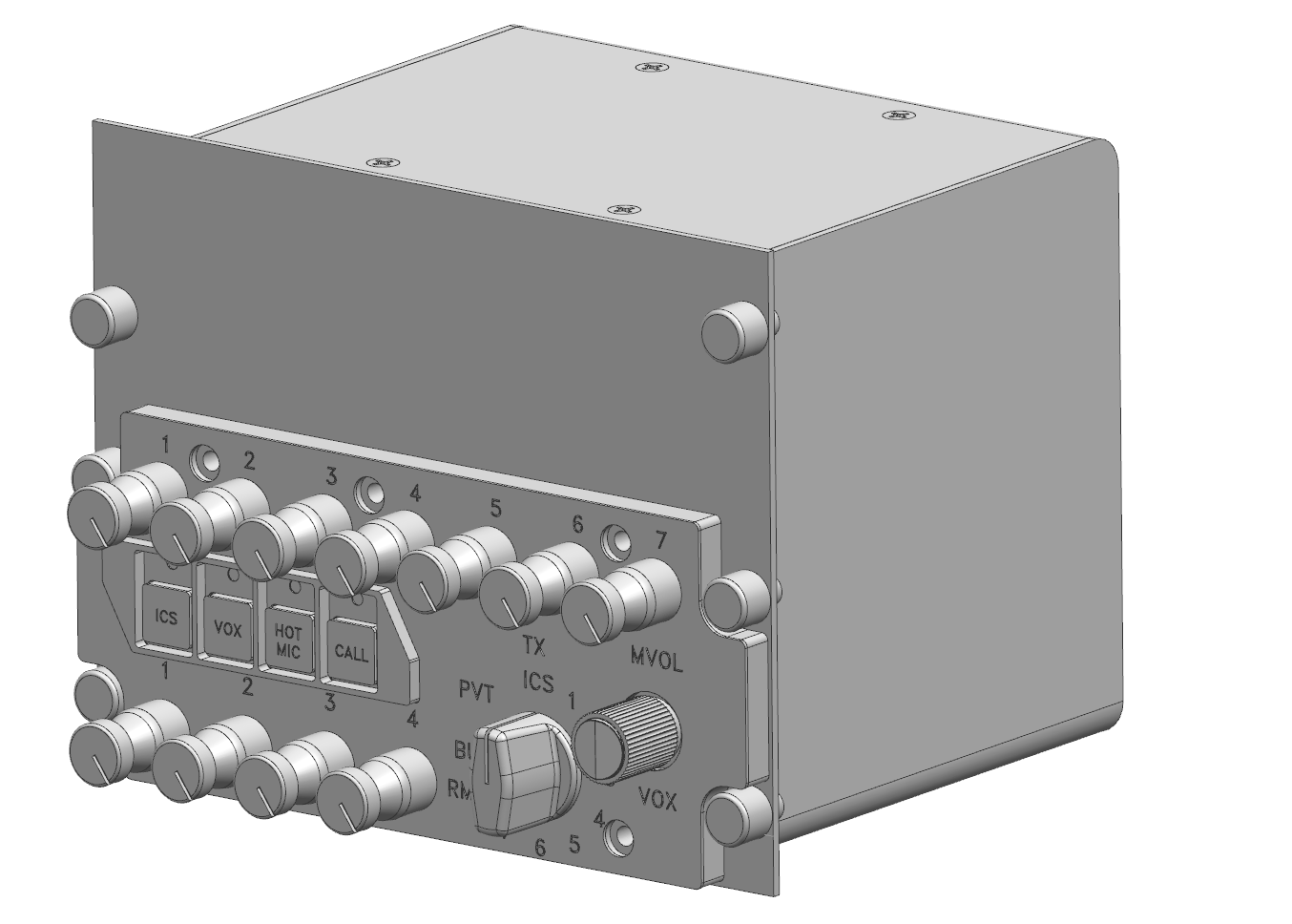 UH-60 Intercommunication Systems (ICS) Panel